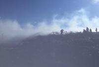 Пожар на свалке во Львовской области ликвидировали Пожар на свалке во Львовской области ликвидировали